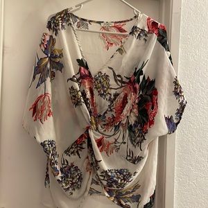 Beautiful sheer floral blouse
